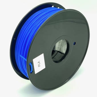 Tisková struna PLA pro 3D tiskárny, 3mm, 1kg, průhledně modrá