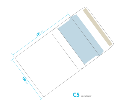 Dopisn oblka - C5 samolepc