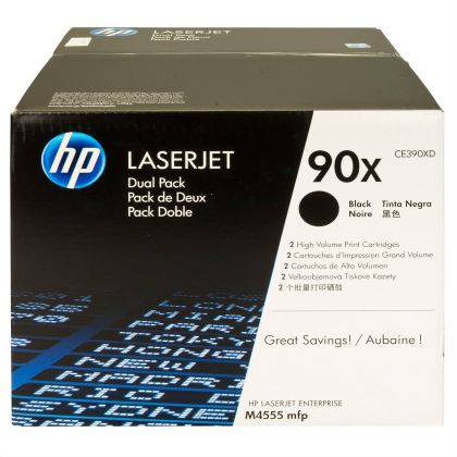 Originln toner HP 90X, HP CE390XD (ern) multipack