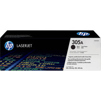 Originln toner HP 305A, HP CE410A (ern)
