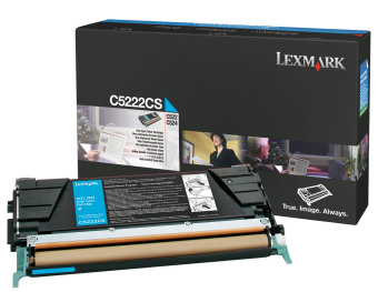 Originln toner Lexmark C5222CS (Azurov)