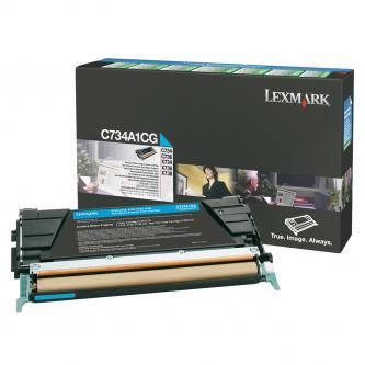 Originln toner Lexmark C734A1CG (Azurov)