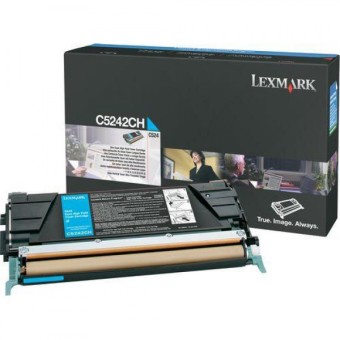 Originln toner Lexmark C5242CH (Azurov)