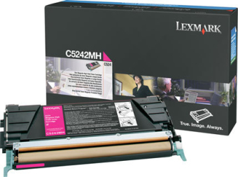 Originln toner Lexmark C5242MH (Purpurov)