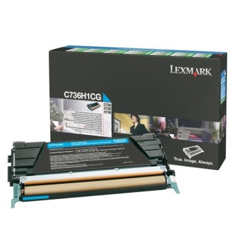 Originln toner Lexmark C736H1CG (Azurov)