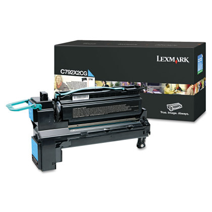 Originln toner Lexmark C792X2CG (Azurov)