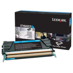 Toner do tiskrny Originln toner Lexmark X746A2CG (Azurov)