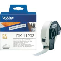 Originální etikety Brother DK-11203, papírové bílé, databáze 17 x 87mm, 300 ks