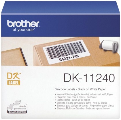 Originln etikety Brother DK-11240, paprov ttky, 102 x 51mm, 600ks