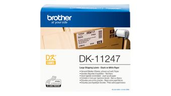 Originální etikety Brother DK-11247, bílé, velké adresní štítky, 103 x 164mm, 180ks