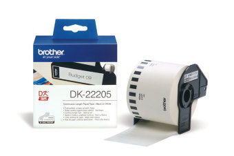 Originální etikety Brother DK-22205, papírová role 62mm x 30,48m