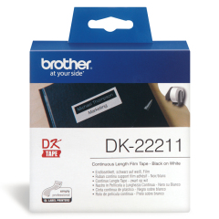 Originln etikety Brother DK-22211, filmov role, 29mm x 15,24m