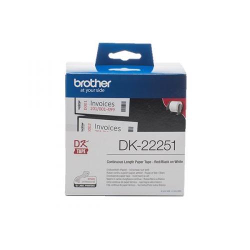 Originální etikety Brother DK-22251, papírová role 62mm x 15,24m
