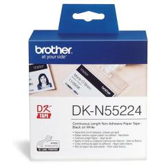 Originální etikety Brother DK-N55224, papírová role, nelepící,  54mm x 30,48m 