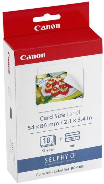 Etikety pro termosublimační tiskárny Canon 54x86mm, 18ks, nálepky (KC18IF)