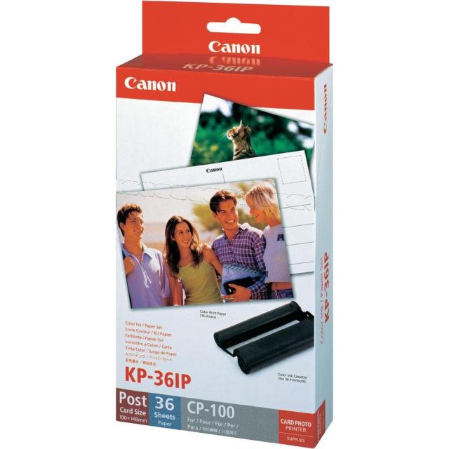 Fotopapír pro termosublimační tiskárny Canon 10x15cm, 36ks (KP36IP)