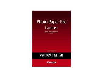 Fotopapír A4 Canon Pro Luster, 20 listů, 260 g/m2, lesklý, bílý, inkoustový