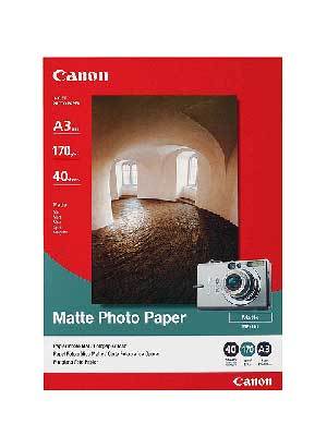 Fotopapír A3 Canon Matte, 40 listů, 170 g/m², matný, bílý, inkoustový (MP-101)
