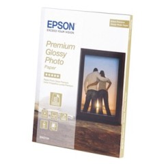 Fotopapír 13x18cm Epson Premium Glossy, 30 listů, 255 g/m2, lesklý, bílý (C13S042154)