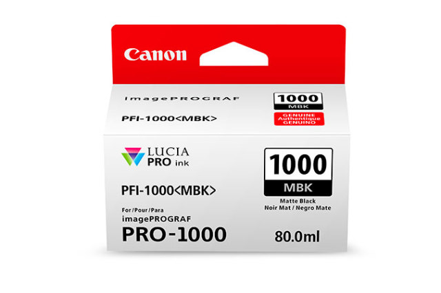 Originální cartridge Canon PFI-1000MBK (Matně černá)