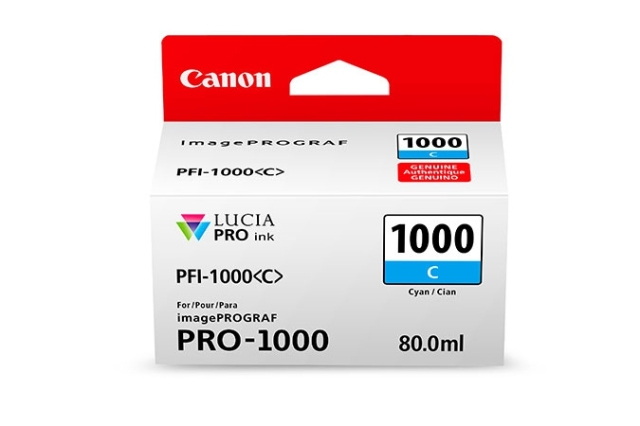 Originální cartridge Canon PFI-1000C (Azurová)