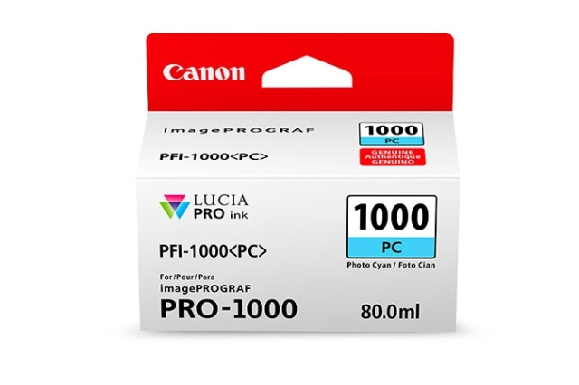 Originální cartridge Canon PFI-1000PC (Foto azurová)