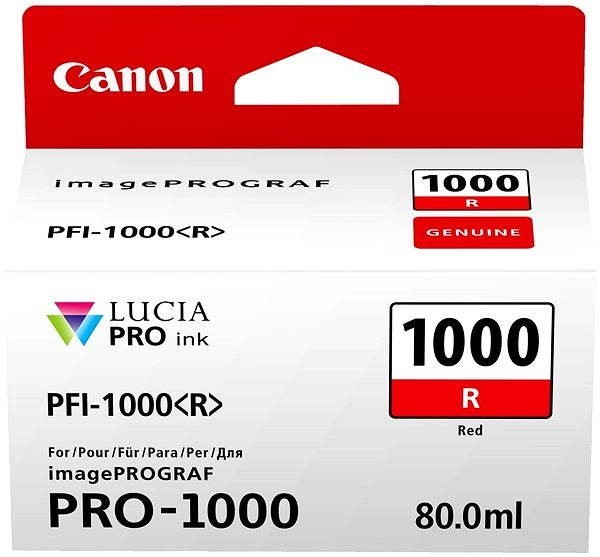 Originální cartridge Canon PFI-1000R (Červená)