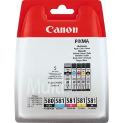 Sada originlnch cartridge Canon PGI-580PGBK a CLI-581C/M/Y/BK