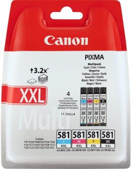 Sada originlnch cartridge Canon CLI-581C/M/Y/BK XXL