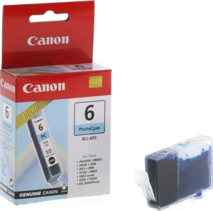 Originln cartridge Canon BCI-6PC (Svtle azurov)