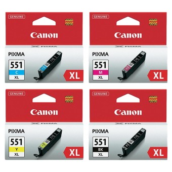 Sada originlnch cartridge Canon CLI-551XL (ern a barevn)