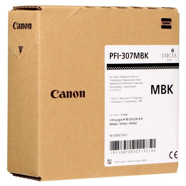 Originální cartridge Canon PFI-307MBK (Matně černá)