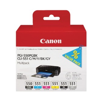 Sada originlnch cartridge Canon PGI-550 a CLI-551 (ern a barevn)