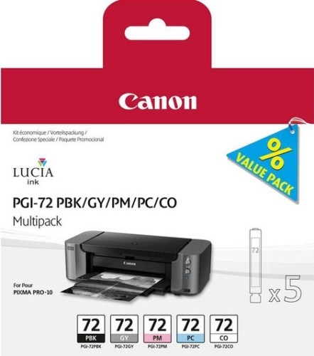 Sada originálních cartridge Canon PGI-72 PBK/GY/PM/PC/CO