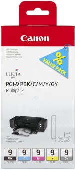 Sada originlnch cartridge Canon PGI-9PBK/C/M/Y/GY