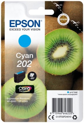 Originln cartridge EPSON . 202 (T02F2) (Azurov)