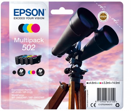 Sada originlnch cartridge EPSON 502 (T02V6)