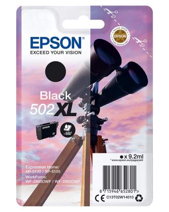 Originln cartridge Epson 502 XL BK	(T02W1) (ern)