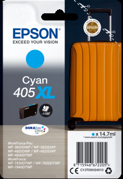 Originální cartridge EPSON č. 405 XL (T05H2) (Azurová)