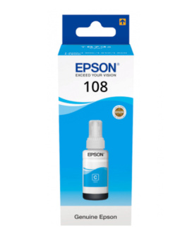 Originální lahev Epson 108 C (C13T09C24A) (Azurová)