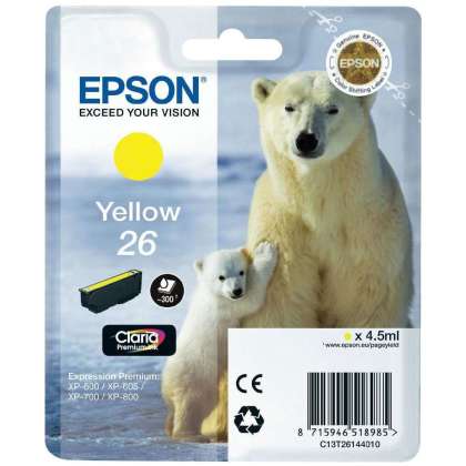 Originální cartridge EPSON T2614 (Žlutá)