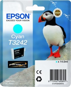 Originální cartridge EPSON T3242 (Azurová)