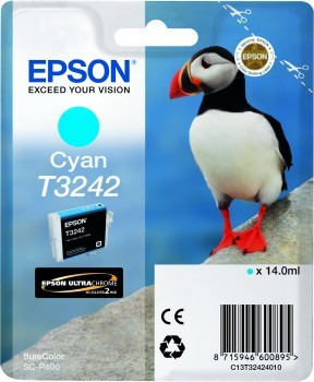 Originln cartridge EPSON T3242 (Azurov)