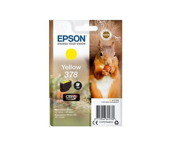 Originální cartridge EPSON č. 378 (T3784) (Žlutá)