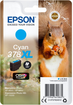 Originální cartridge EPSON č. 378 XL (T3792) (Azurová)