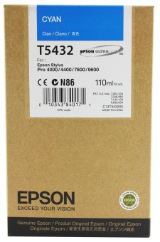 Originální cartridge EPSON T5432 (Azurová)