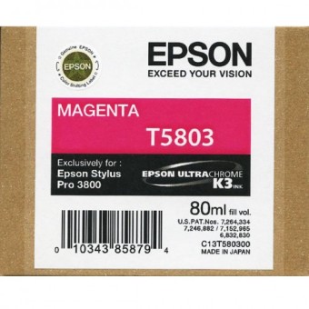 Originální cartridge EPSON T5803 (Purpurová)