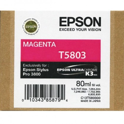 Originln cartridge EPSON T5803 (Purpurov)