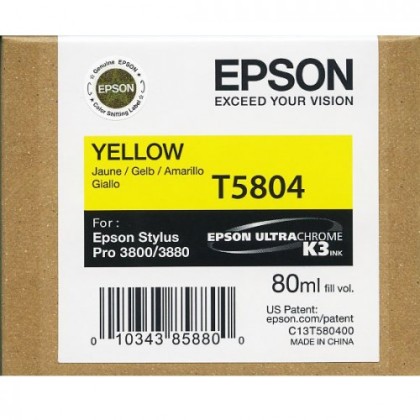 Originln cartridge EPSON T5804 (lut)