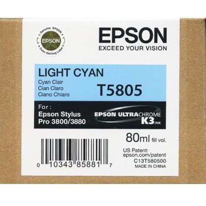 Originln cartridge EPSON T5805 (Svtle azurov)